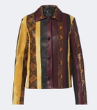 Proenza Schouler Sirine snake-effect striped leather jacket