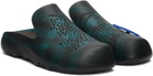 Burberry Blue Stingray Clogs