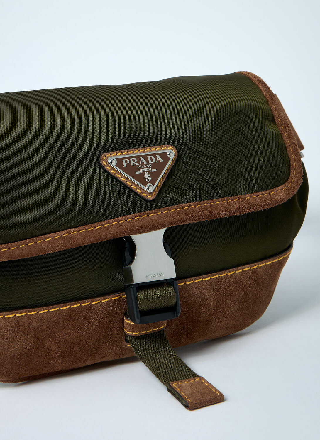 Prada Re-Nylon And Suede Belt Bag