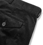 Maison Kitsuné - Slim-Fit Cotton-Corduroy Trousers - Black