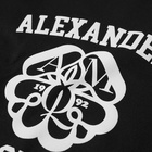 Alexander McQueen Men's Seal Logo Print T-Shirt in Blck&Wht