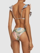ZIMMERMANN Halliday Lycra Ruffled Bikini Top
