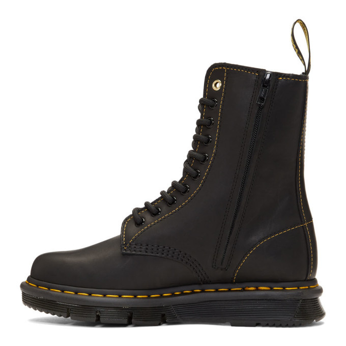 Yohji Yamamoto Black Dr. Martens Edition Oridance YY Boots Yohji