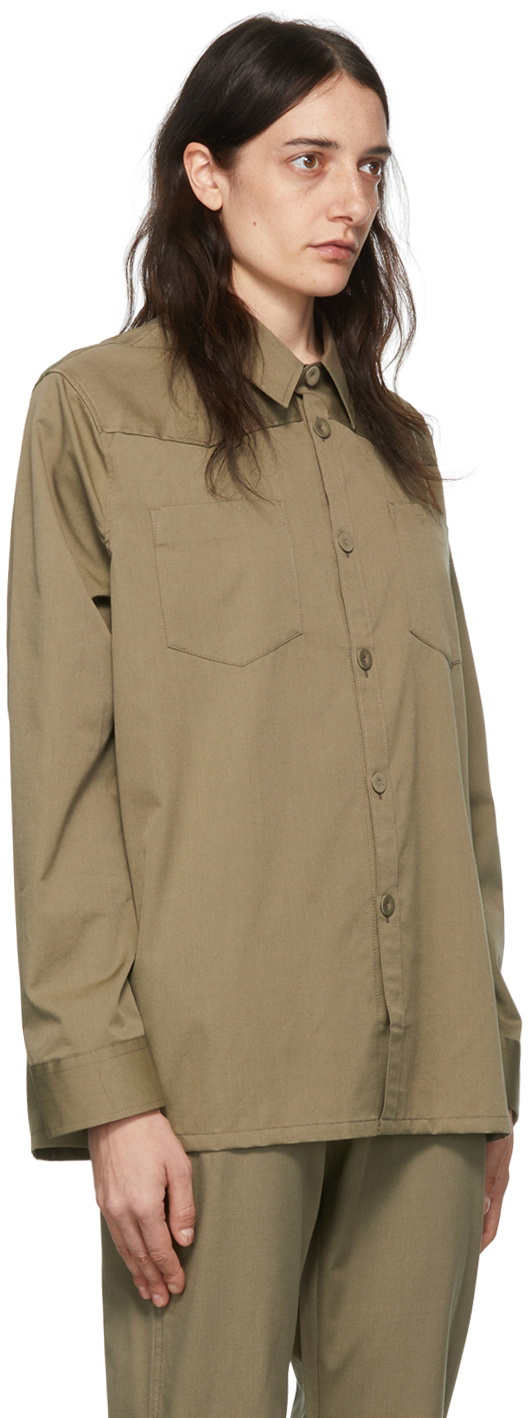 HOPE Brown Wool Shirt
