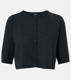 'S Max Mara Cropped cotton, silk and cashmere cardigan