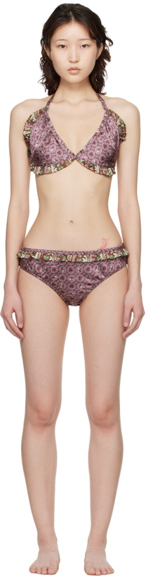 Photo: Anna Sui Purple Satin Bikini