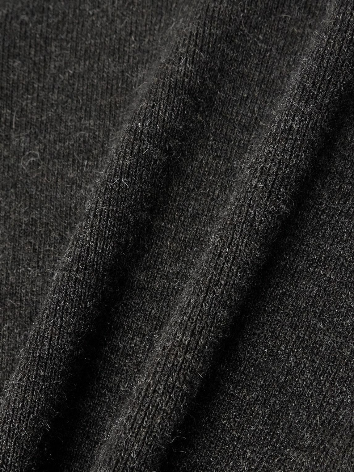 LEMAIRE - Knitted Hoodie - Brown
