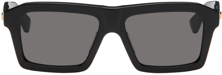 Photo: Bottega Veneta Black Classic Sunglasses