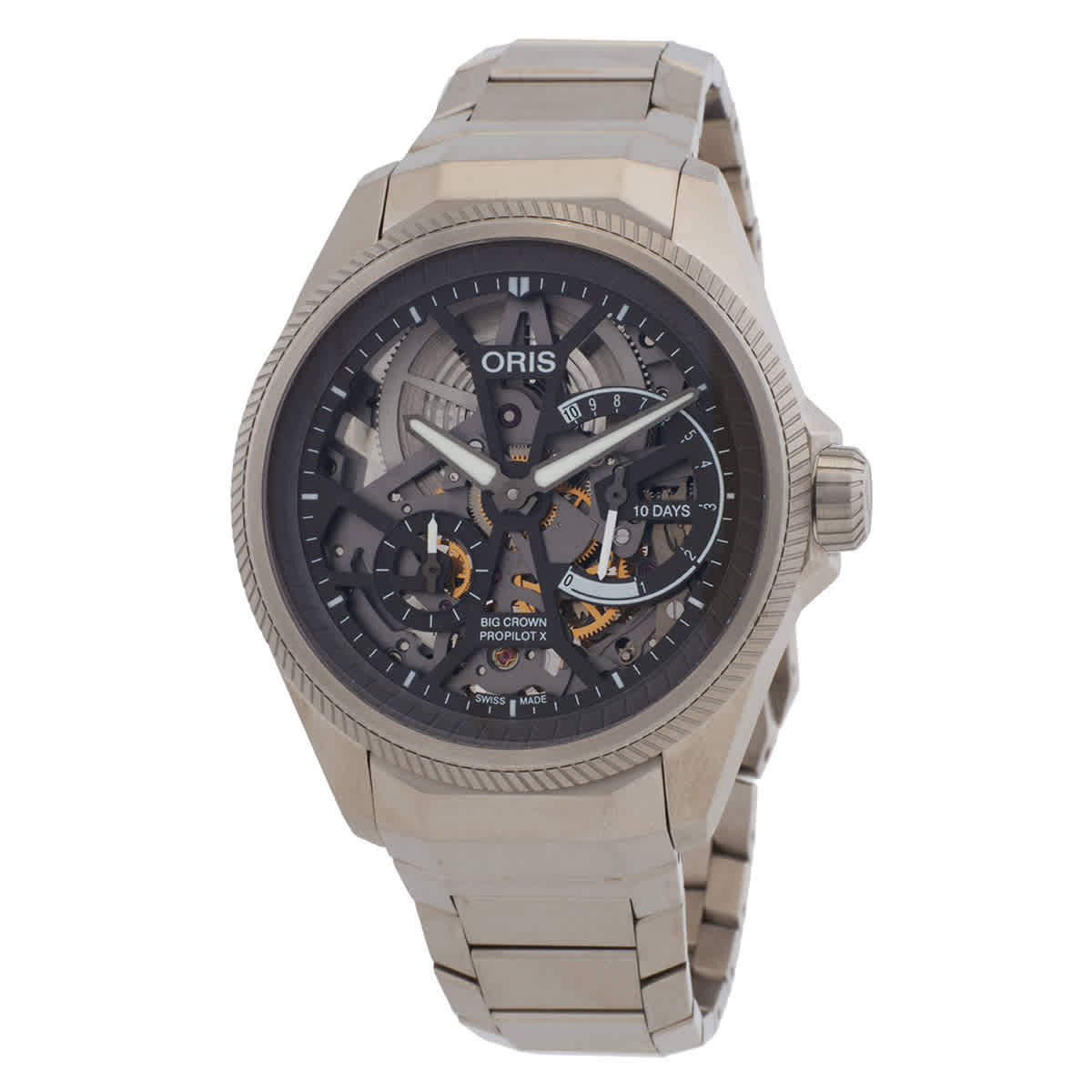 Oris Big Crown ProPilot Hand Wind Skeleton Dial Mens Watch 01 115 7759 7153-Set7 22 01TLC