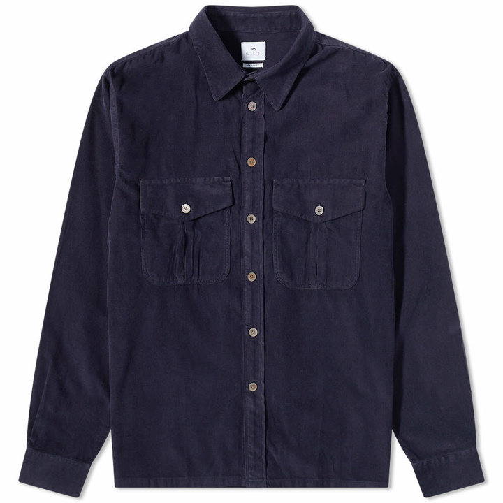 Photo: Paul Smith Men's Button Down Twill Shirt in Navy