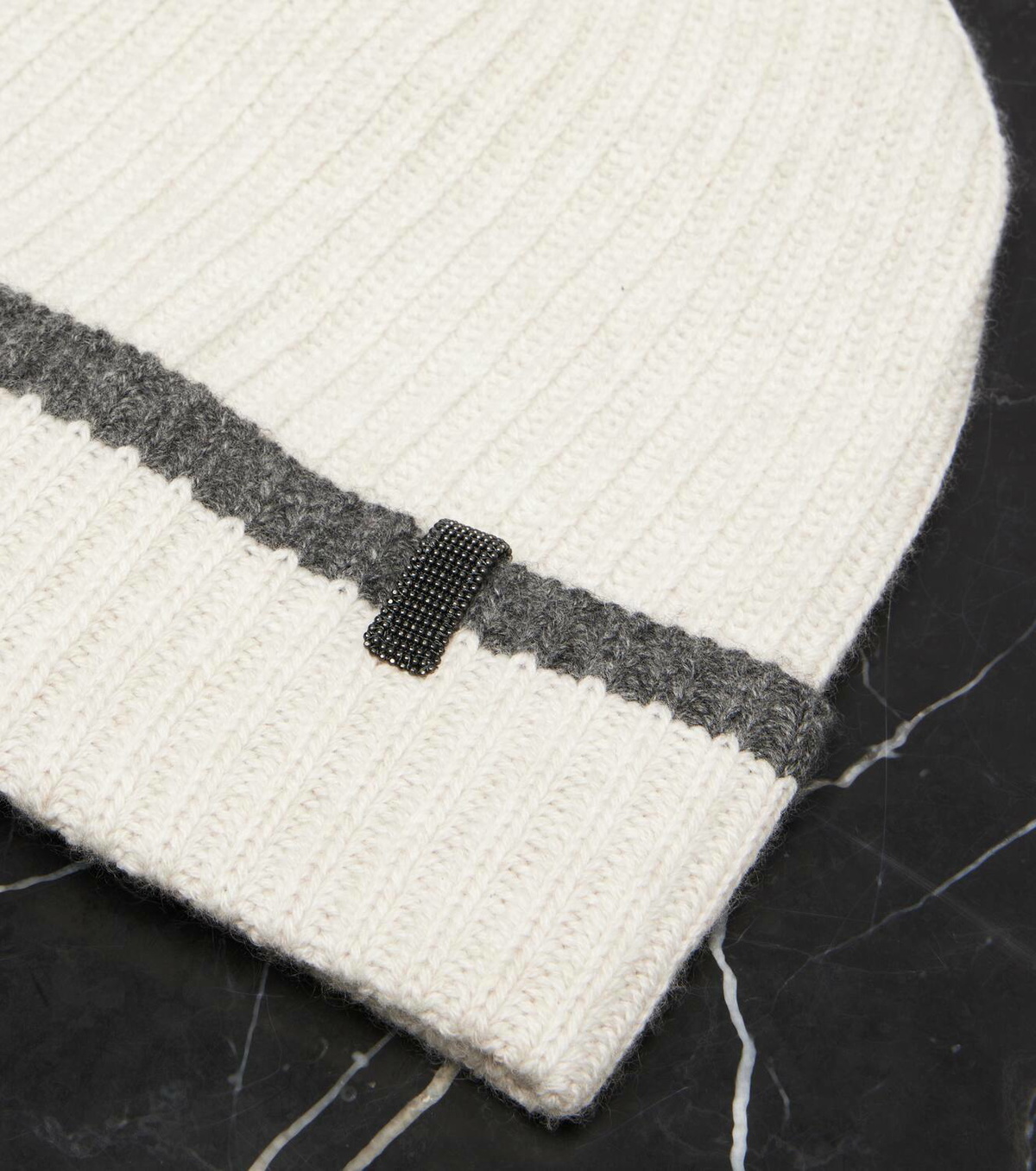 Brunello Cucinelli Monili cashmere beanie
