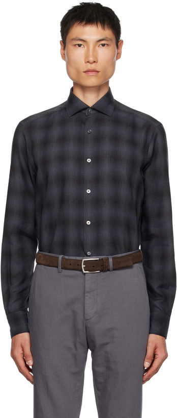 Photo: ZEGNA Navy Cashco Shirt