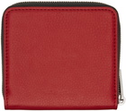 Rick Owens Red Zipped Wallet