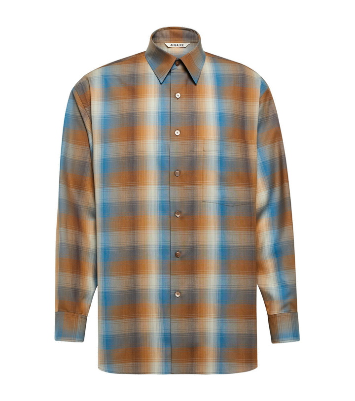 Photo: Auralee - Checked wool shirt