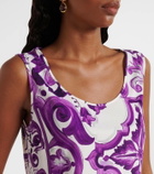 Dolce&Gabbana Majolica jersey tank top