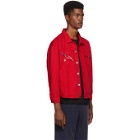 Nasaseasons Red Reworked Denim Jacket