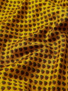 Karu Research - Camp-Collar Printed Silk Shirt - Yellow