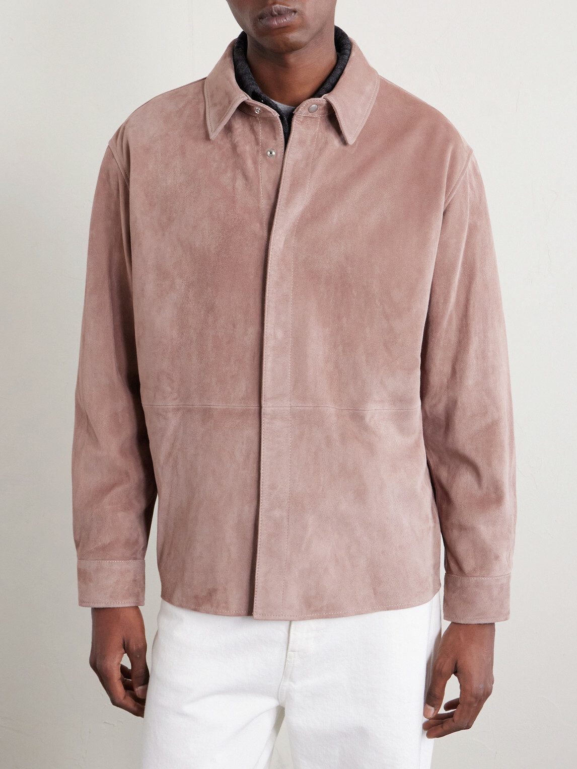 FRAME - Suede Shirt - Pink
