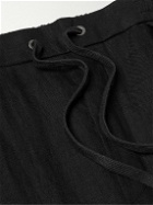 Ralph Lauren Purple label - Straight-Leg Linen Trousers - Black