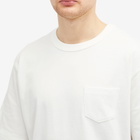Uniform Bridge Men's Heavyweight Pocket T-Shirt in Off White