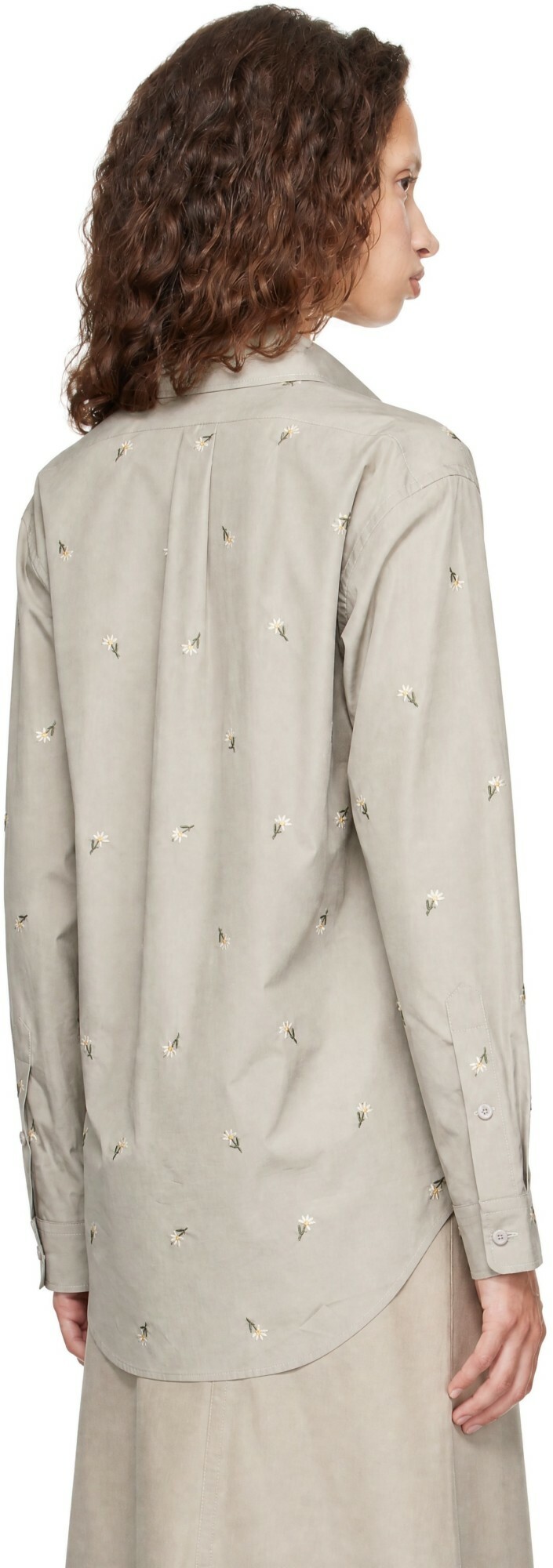 Rier Gray Floral Shirt