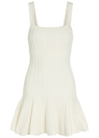 Loveshackfancy Tabatha Pointelle-knit Mini Dress White