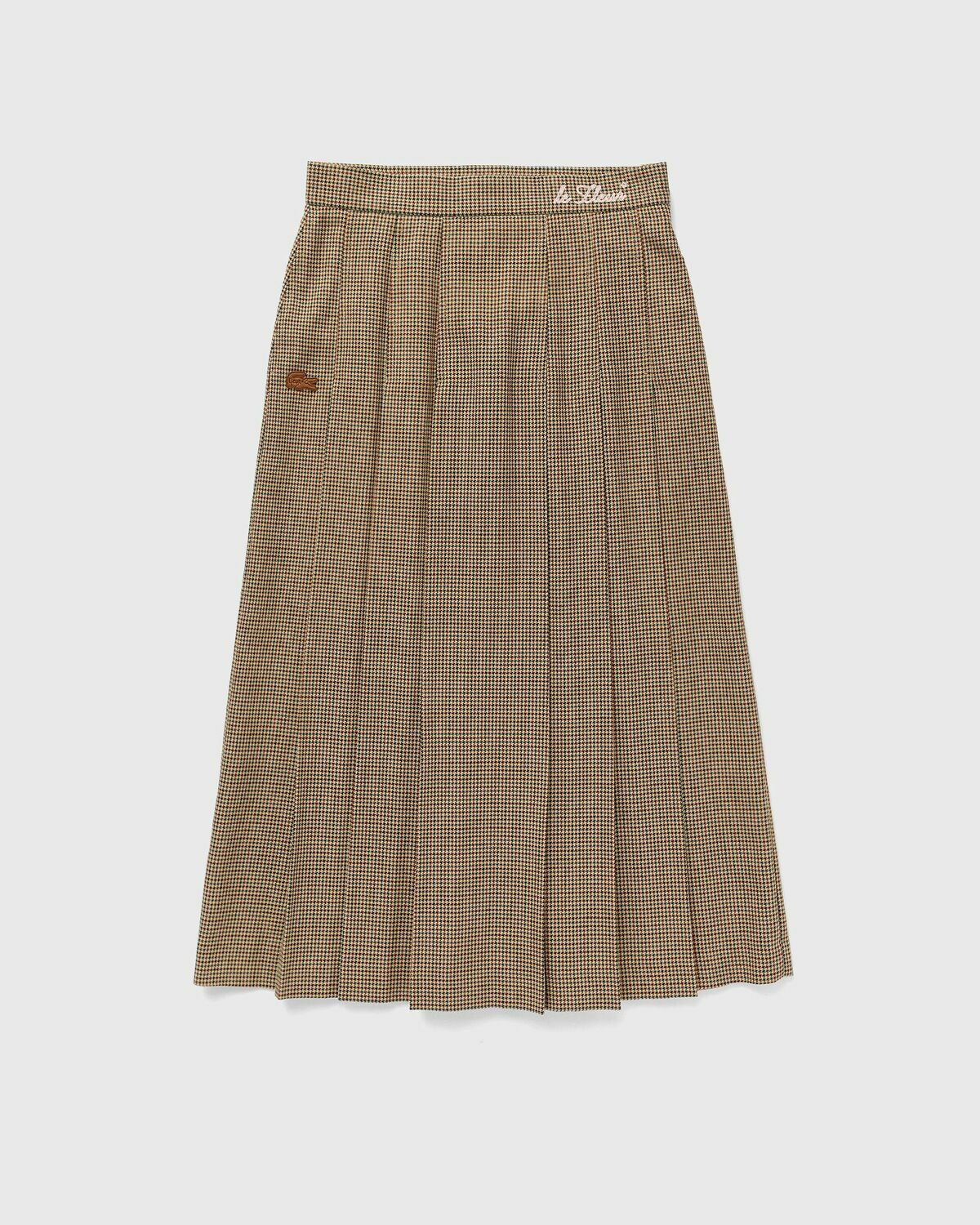 LE FLEUR x LACOSTE CHECK PLEATED TROUSER