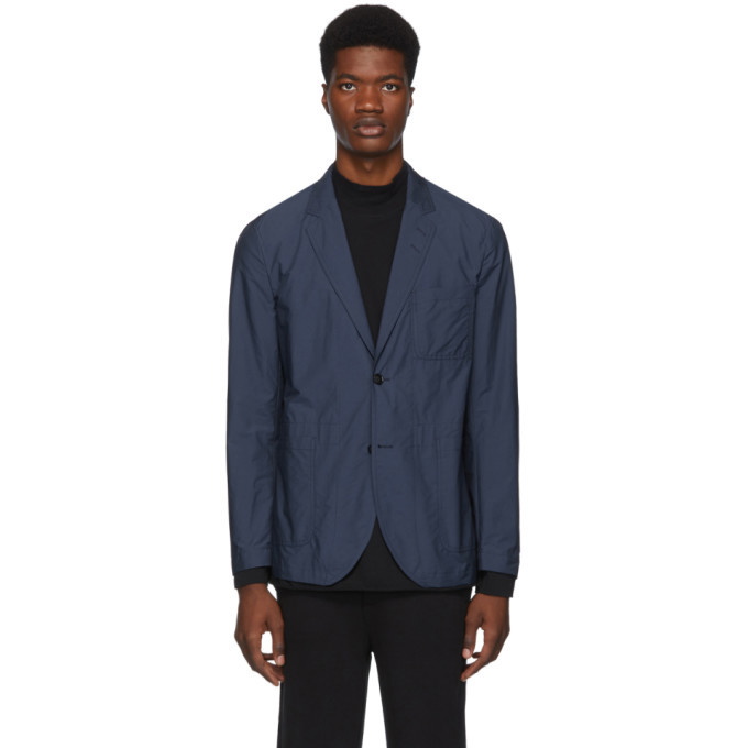 Photo: Tiger of Sweden SSENSE Exclusive Blue Shelland Blazer