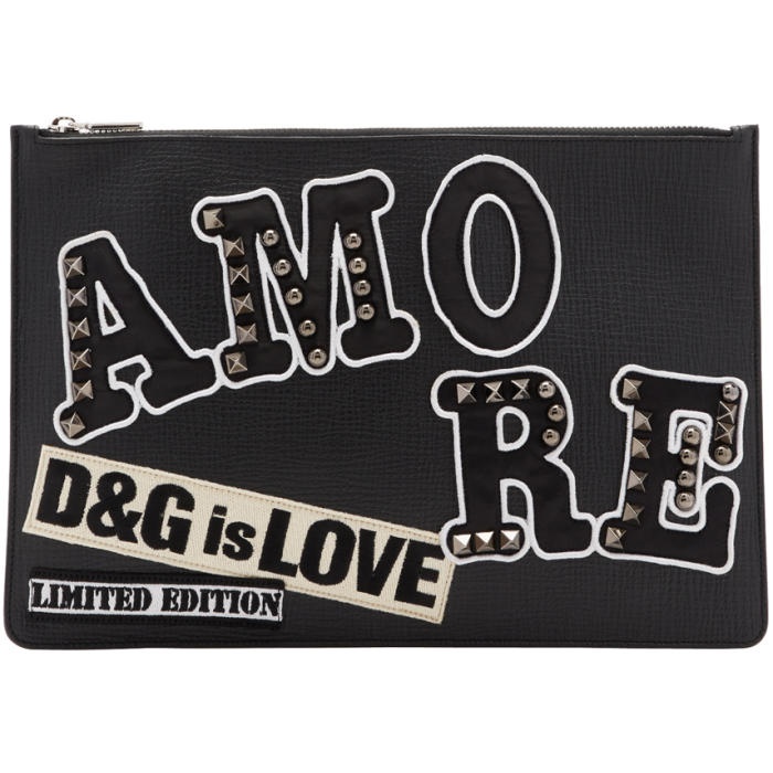 Photo: Dolce and Gabbana Black Amore Pouch