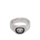 Heresy Men's Sage Ring in Oxidised Silver