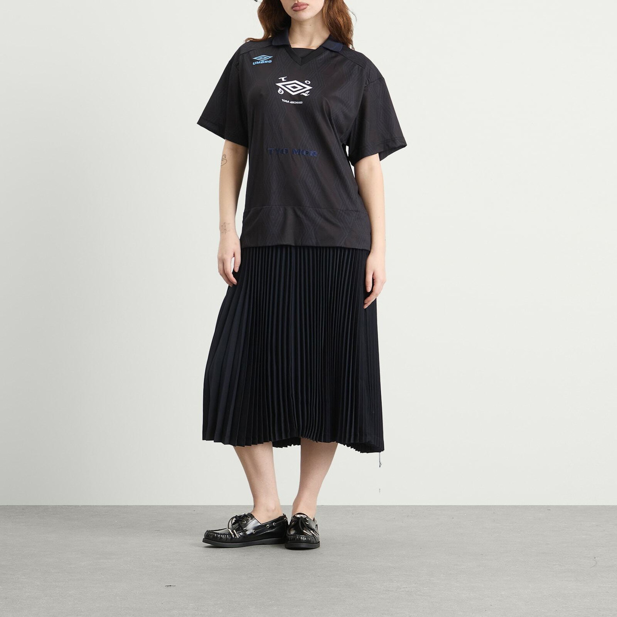 TOGA ARCHIVES Women's TOGA x Umbro Game Shirt Dress in Black