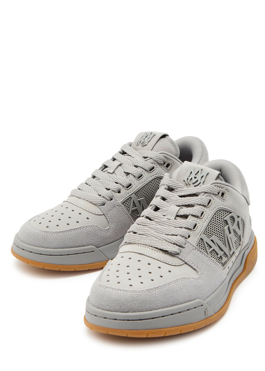 Amiri Classic Logo-appliquéd Suede Sneakers Grey