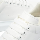 Alexander McQueen Men's Heel Tab Wedge Sole Sneakers in White