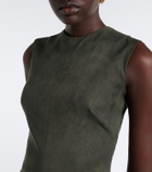 Stouls Evita suede midi dress