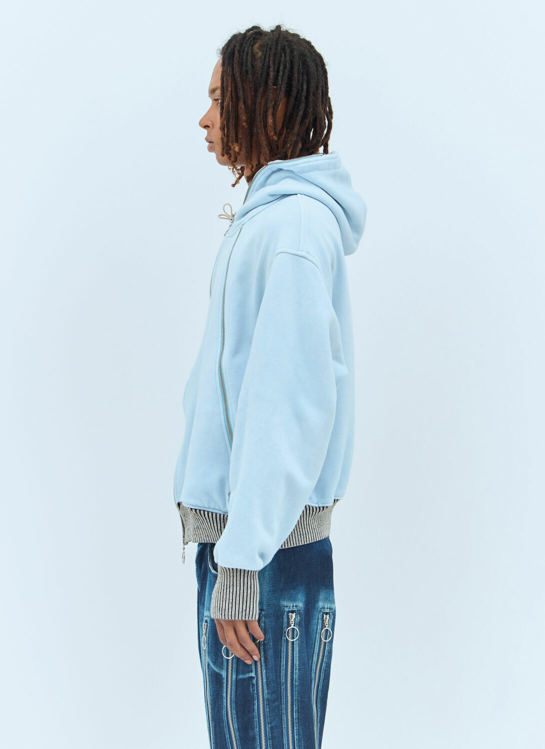 Charlie Constantinou Zip Hybrid Hooded Sweatshirt