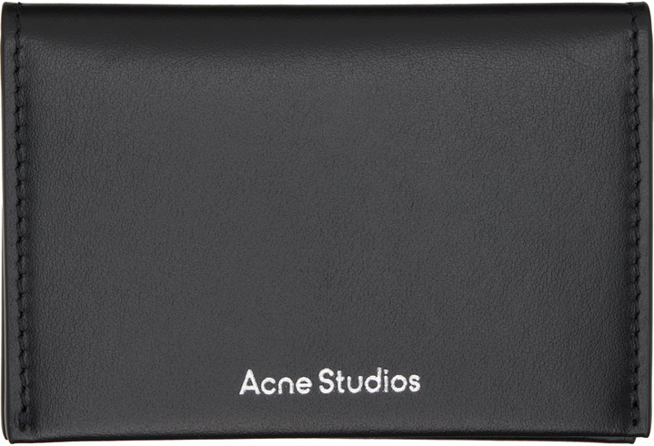 Photo: Acne Studios Black Folded Leather Card Holder