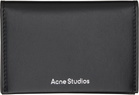 Acne Studios Black Folded Leather Card Holder