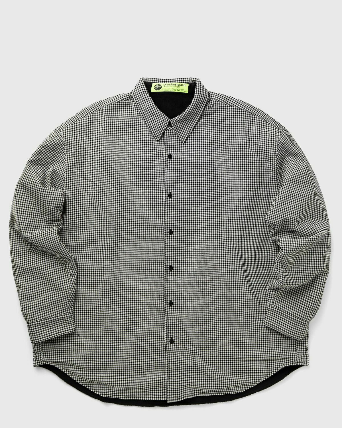 New Amsterdam Fleece Overshirt Reversible Overshirt Grey Longsleeves/Overshirts