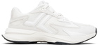 Lanvin White & Off-White JLA Mesh Sneakers