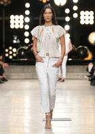 Isabel Marant Orna embroidered chiffon top