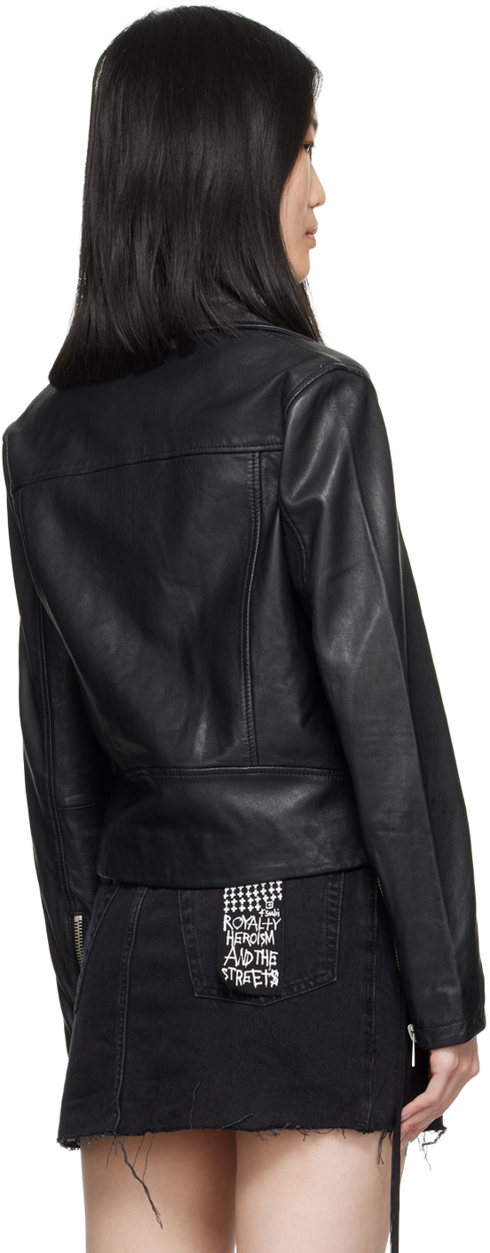 Ksubi Black Amplify Leather Jacket