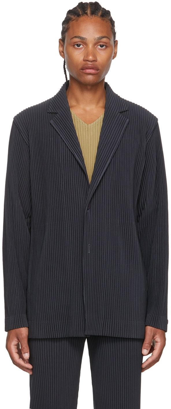 Homme Plissé Issey Miyake Gray Tailored Pleats 1 Blazer Homme