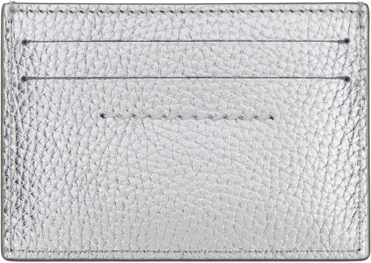 MM6 Maison Margiela Silver Numeric Card Holder