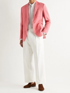 PAUL SMITH - Slim-Fit Unstructured Linen Suit Jacket - Orange