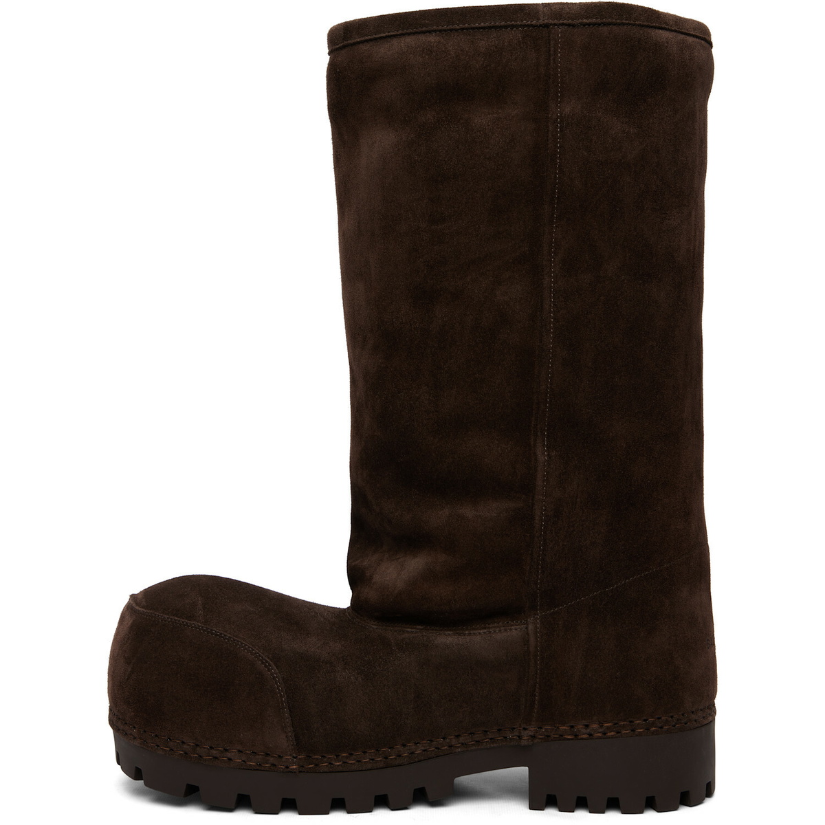 Balenciaga Brown Alaska Fur High Boots
