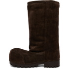 Balenciaga Brown Alaska Fur High Boots