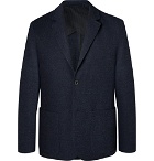 Mr P. - Navy Slim-Fit Unstructured Virgin Wool-Blend Bouclé Suit Jacket - Men - Navy