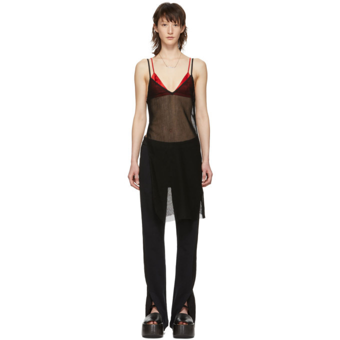 Photo: Yang Li Black Mesh Long Tank Top