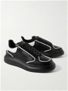 Alexander McQueen - Exaggerated-Sole Two-Tone Leather Sneakers - Black