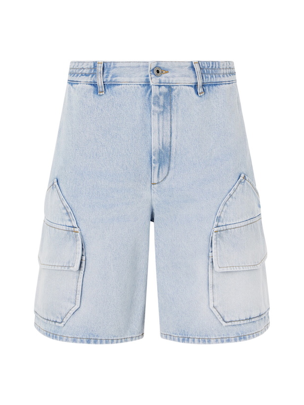 Photo: LOEWE - Paula's Ibiza Straight-Leg Denim Cargo Shorts - Blue